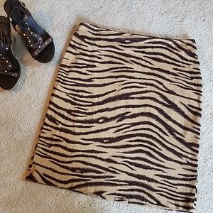 Jones New York Tiger Stripe Skirt